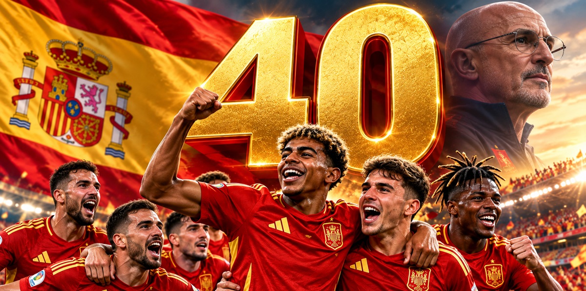 Spain set new men’s international unbeaten record