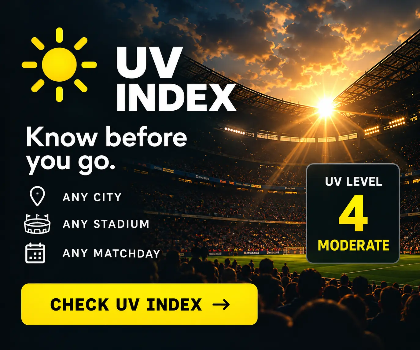 UV Index — check today's UV levels for your city